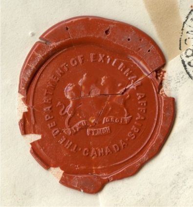 Magnified view of the Wax Seal