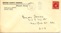 Envelope from Ian Morgan, 1949