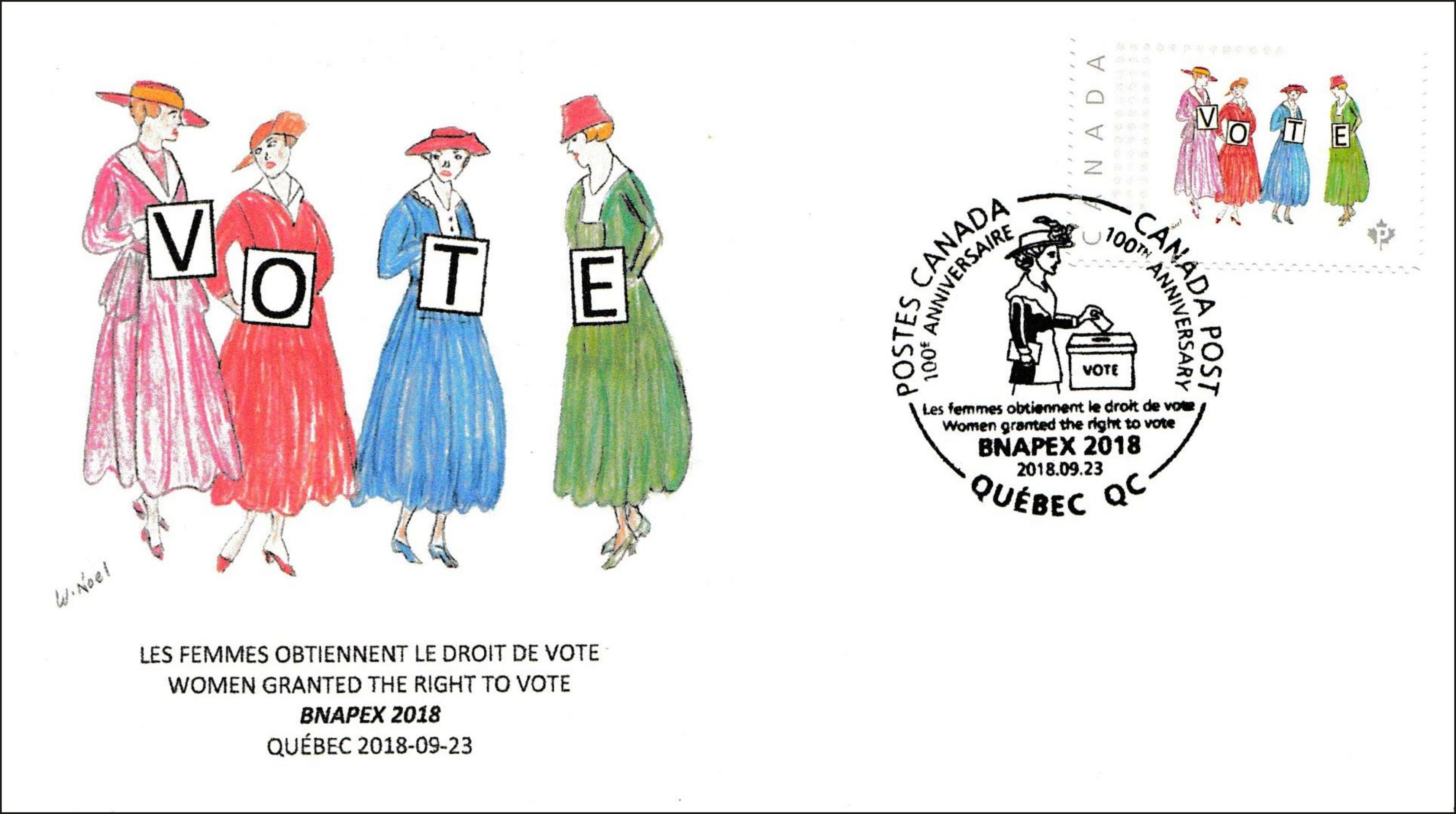 Cover commemorating the 100th anniversary of women's right to vote
