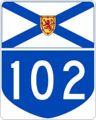 Nova Scotia Highway 102 road sign