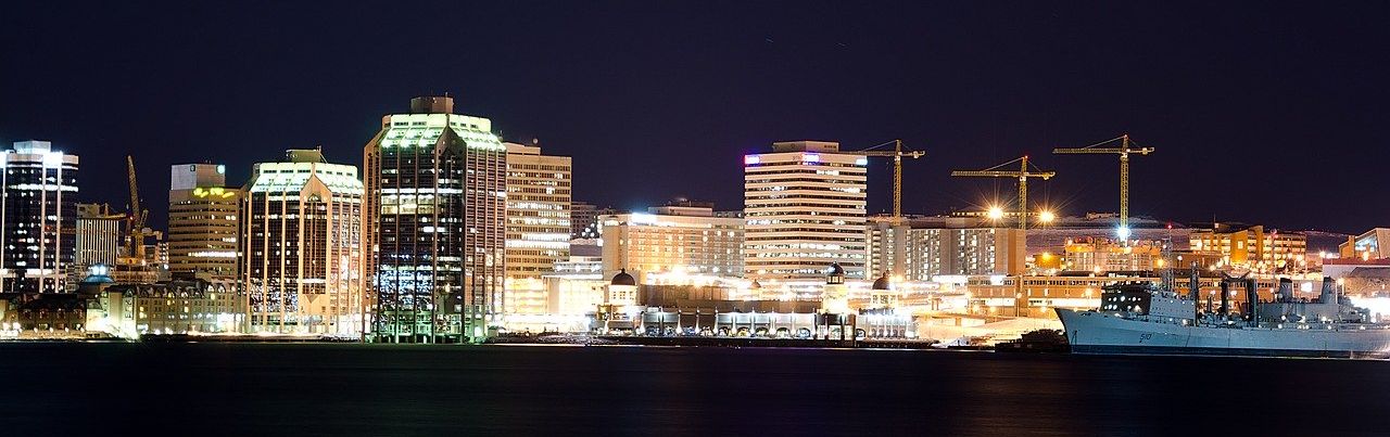 Halifax skyline at night