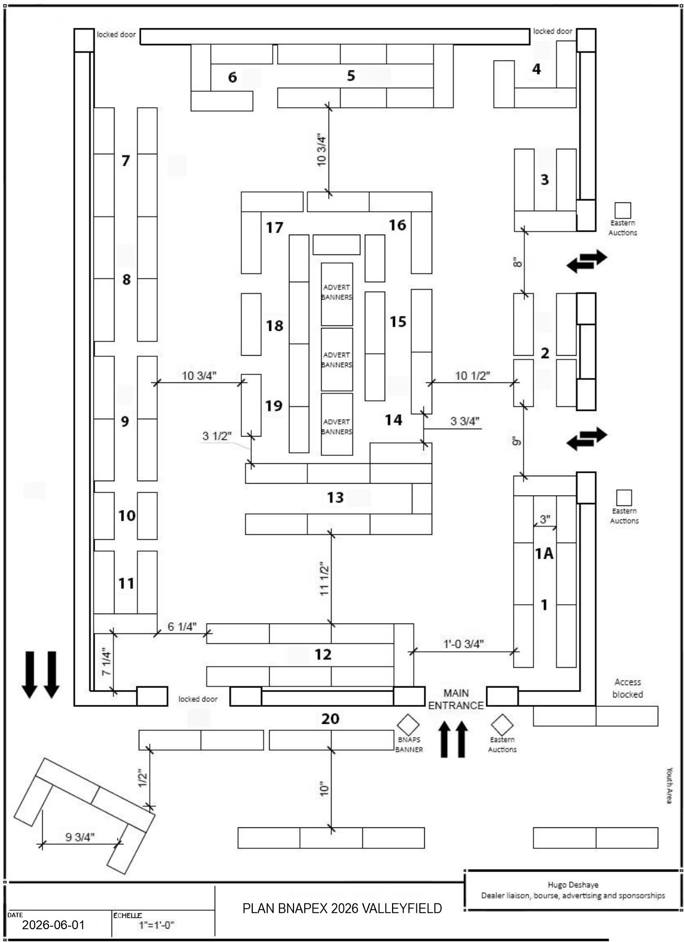 Bourse floor plan