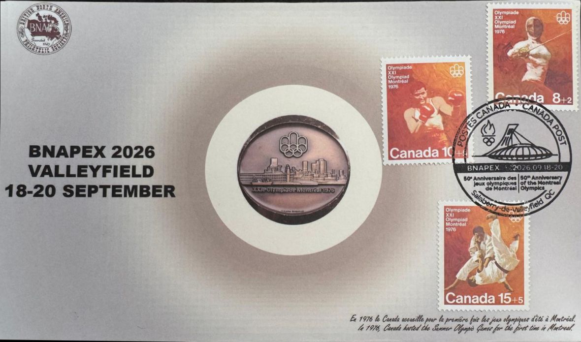 BNAPEX 2026 Olympics 1976 commemorative cover
