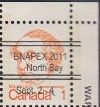 BNAPEX 2011 North Bay Overprint on 1 cent Macdonald stamp