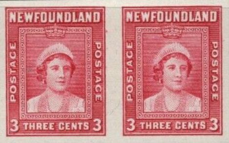 Proof of the Newfoundland 1938 Royal Family 3 cent value