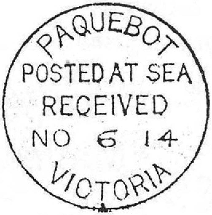 Paquebot postmark