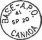 1941 Base APO postmark