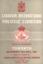 Front cover of the publication Canadian International Philatelic Exhibition 1951