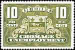 10 cent 1934 Quebec Unemployment stamp