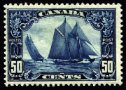 1929 50c Bluenose stamp
