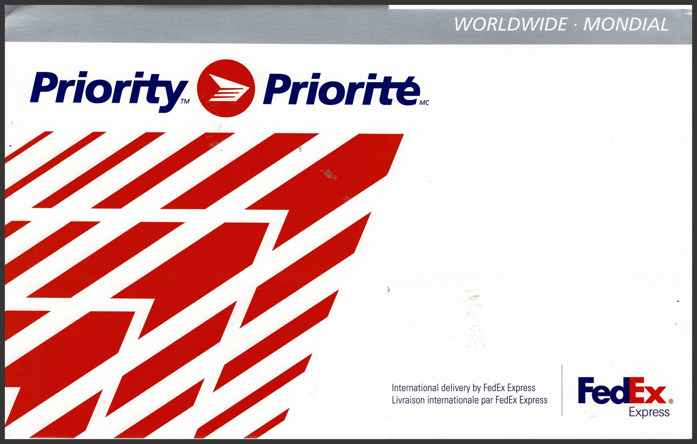 Priority Post International envelope