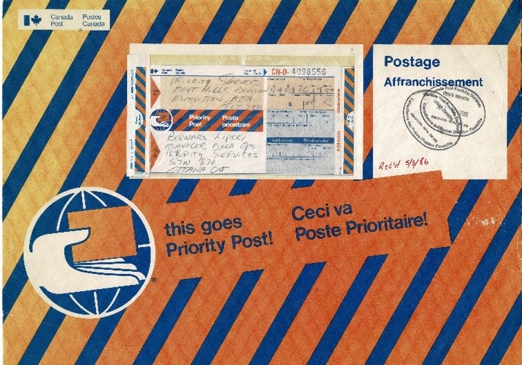 Priority Post envelope