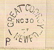 Great Codroy split circle postmark