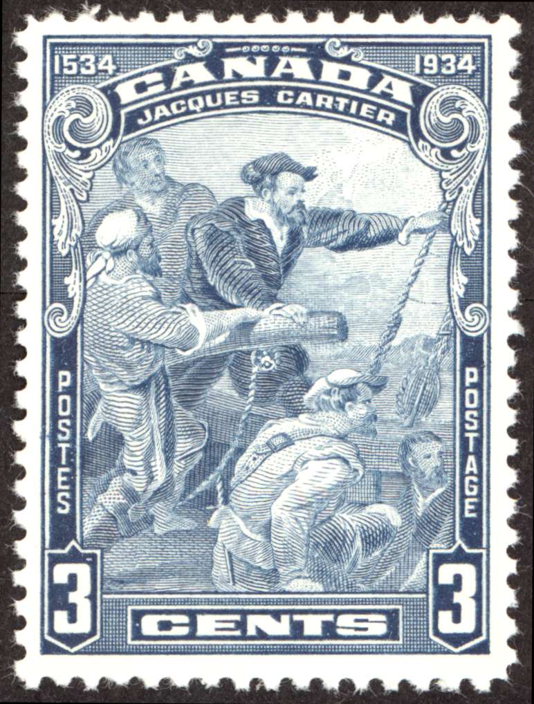 1934 3 cent Jacques Cartier commemorative