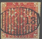 New Brunswick numeral grid cancel 13