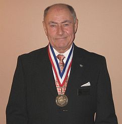 Peter Jacobi with his Order of the Beaver medal