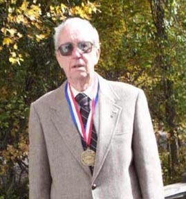 James Hansen with his Order of the Beaver medal