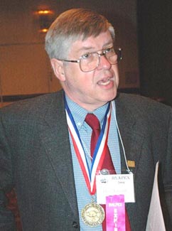 Doug Lingard with his Order of the Beaver medal