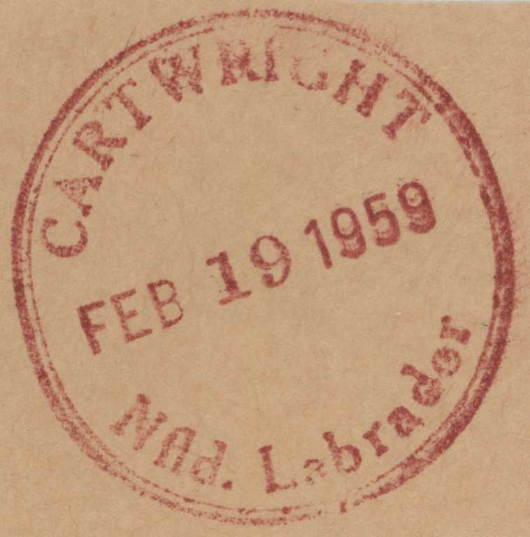 Postmark from Cartwright, NL