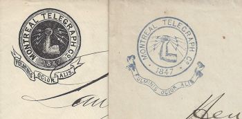 Two Montreal Telegraph Co. logos