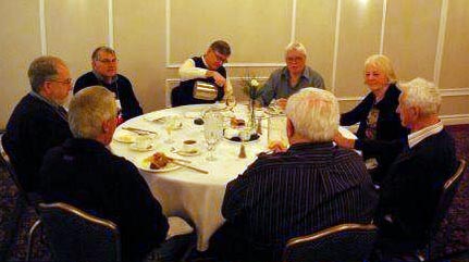 Photo from 29 March 2009 meeting with David Piercey at one of the tables