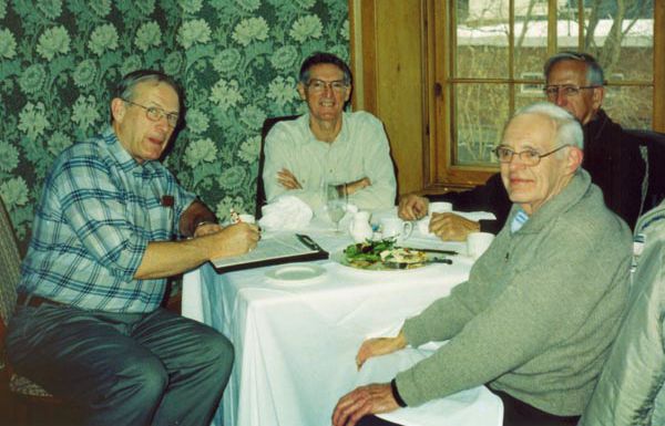 Mike Street (left), Eric Cogswell, Bill Robertson, Colin Pomfret