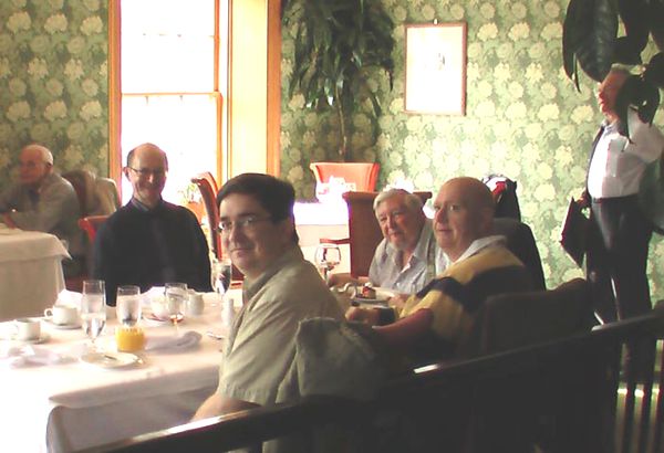 Clockwise around the table: Derek Smith, Ken Kershaw, Leigh Hogg, Bill Longley