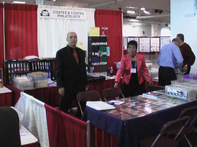 The Coates & Coates table at the bourse