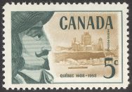 1958 5c Champlain