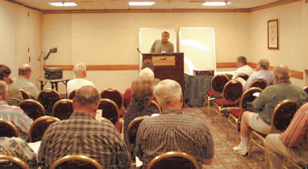 Sammy Whaley addresses the Study Group at BNAPEX 2004 in Baltimore, MD