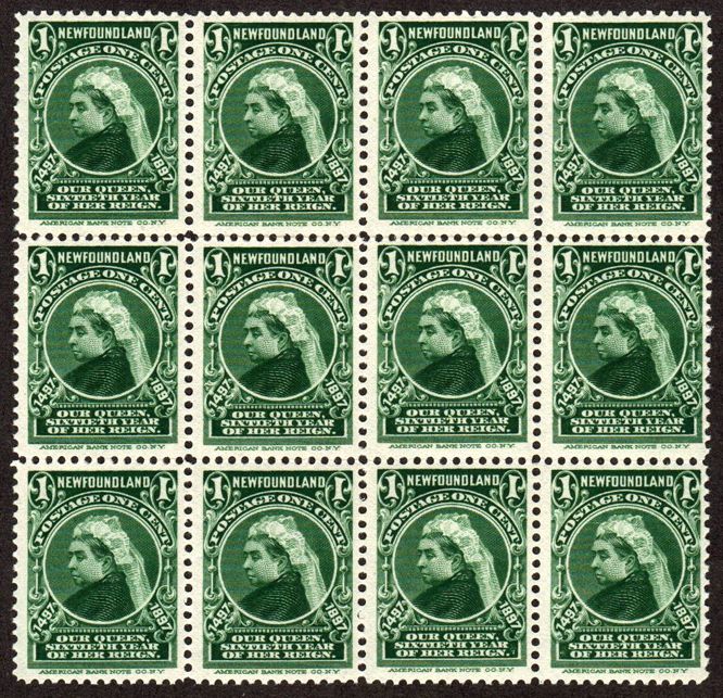 The one-cent Queen Victoria stamp of the 1897 John Cabot set
