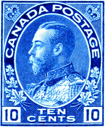 Admiral 10 cent blue single