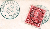 MT-1 Albert and Salisbury RPO postmark dated 3 Aug. 1931